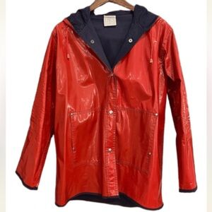 Vintage Red Rain Slicker